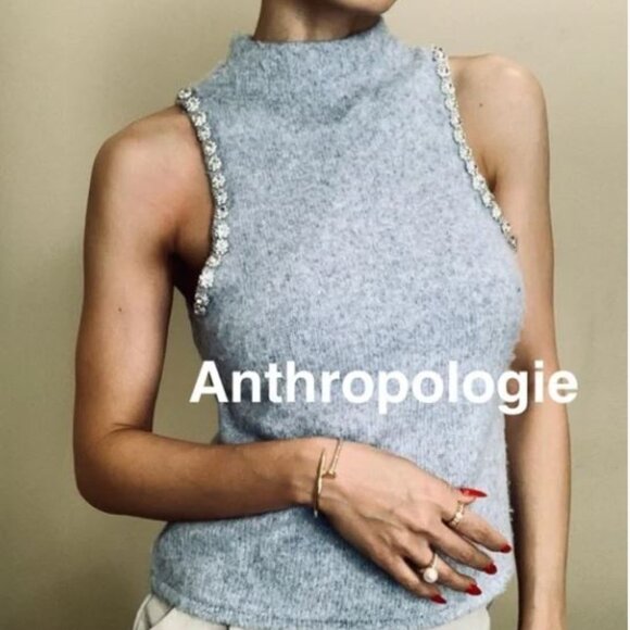 House of Harlow 1960 Sweaters - NWT Anthropologie House of Harlow 1960 Sleeveless Sweater with Rhinestones